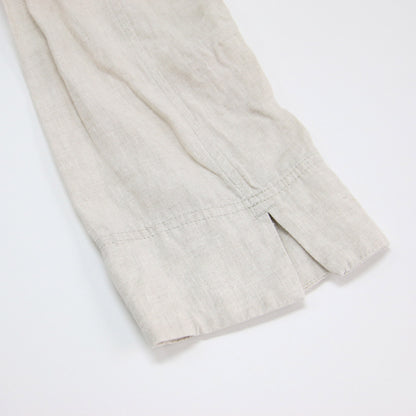 24春夏 リネン スキッパー プルオーバー / シャツ ブラウス 長袖 スリット
