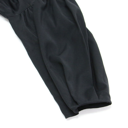 24春夏 ドライクロス セットアップ ワンピース / ボレロ キャミワンピース ロング丈 Vネック 長袖 ボリュームスリーブ