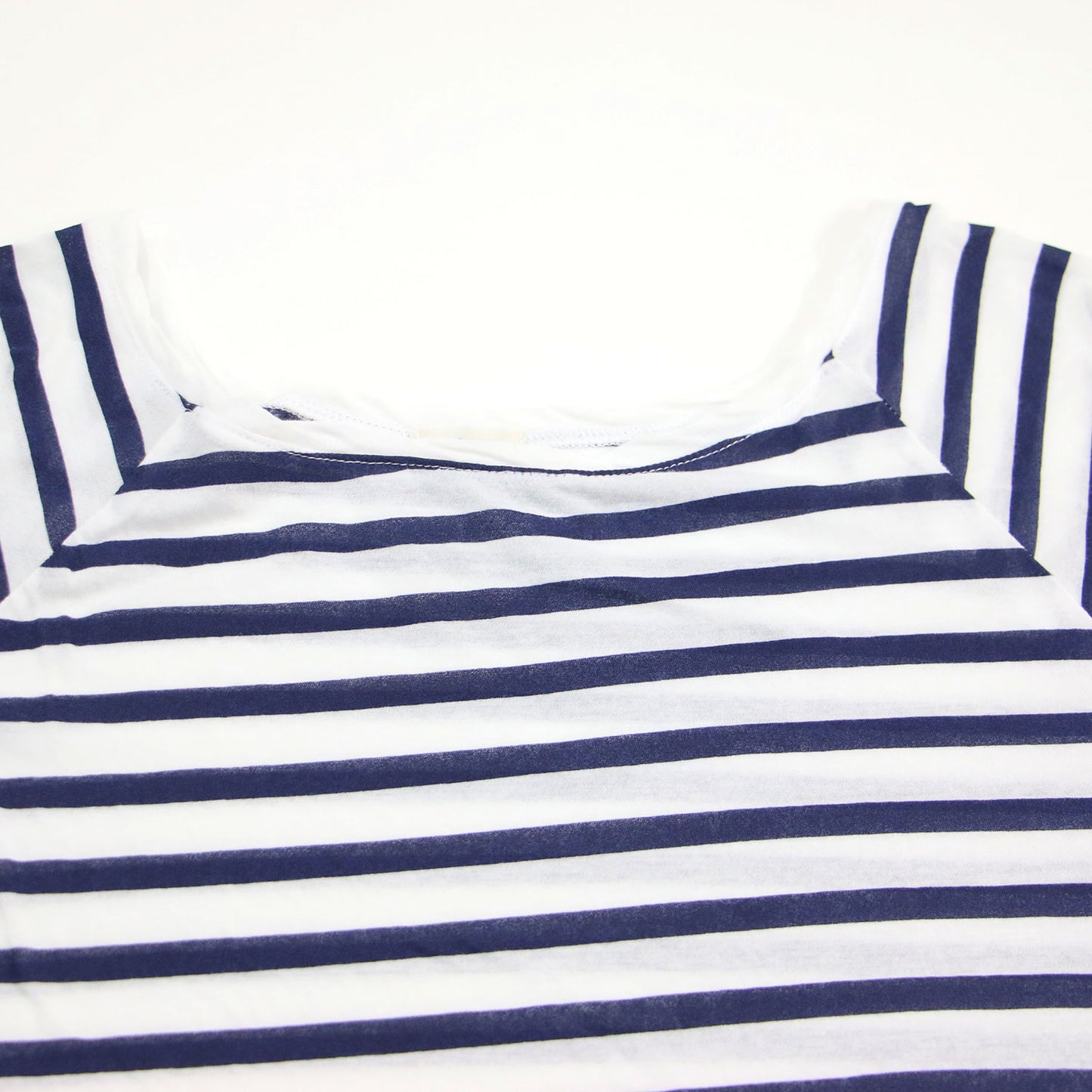 24春夏 シアー ラグラン プルオーバー / 80/1GASS Tシャツ カットソー 長袖 ロングスリーブ ラウンドネック ボーダー柄 コットン