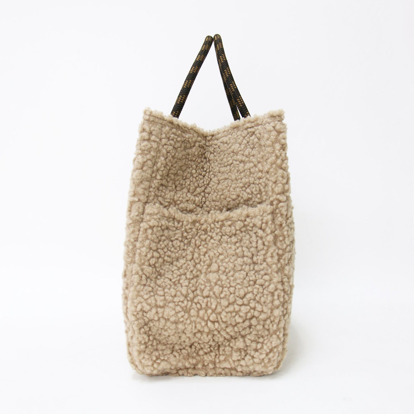 24秋冬 ボア トート バッグ / SAC BOA W ハンドバッグ ロゴ リバーシブル