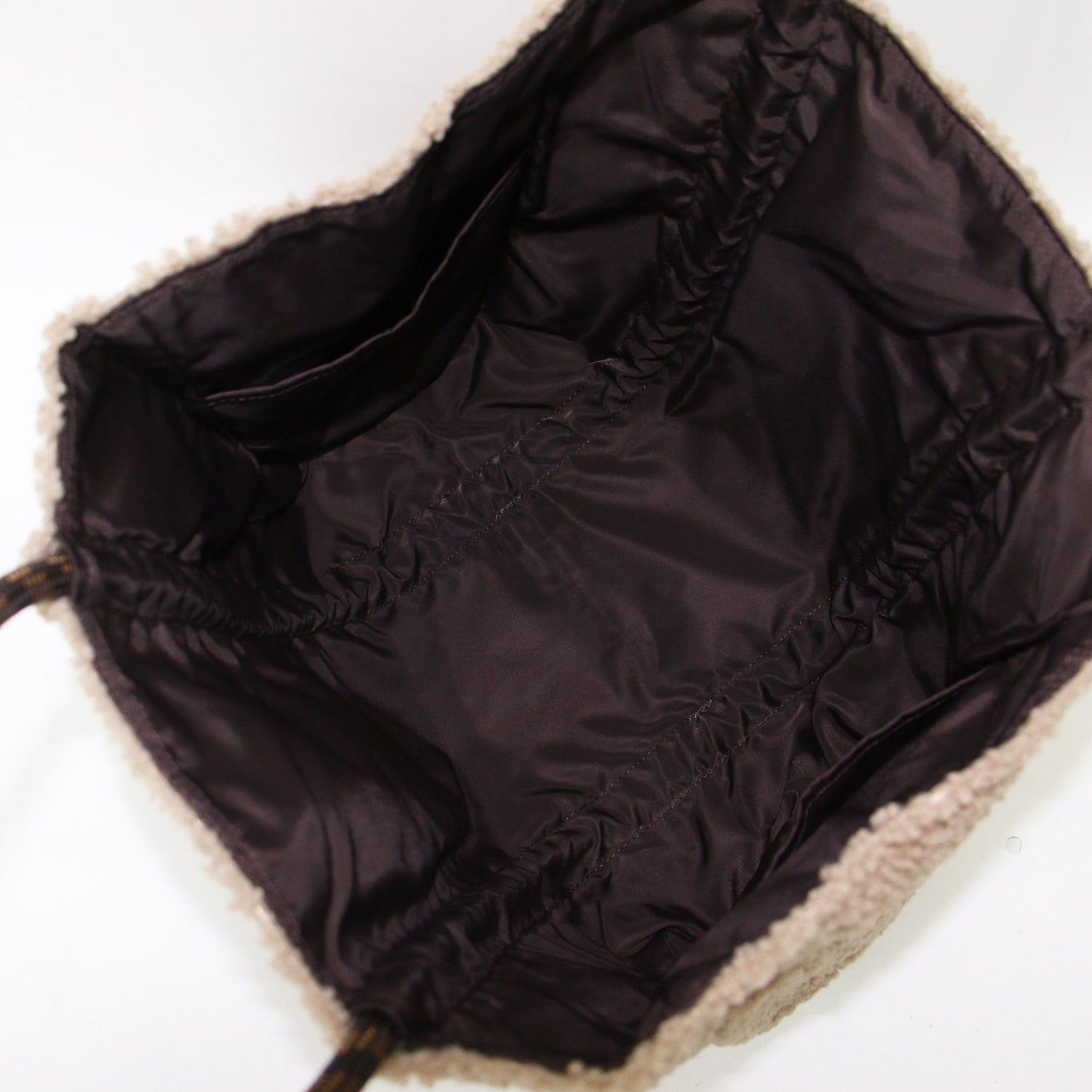 24秋冬 ボア トート バッグ / SAC BOA W ハンドバッグ ロゴ リバーシブル