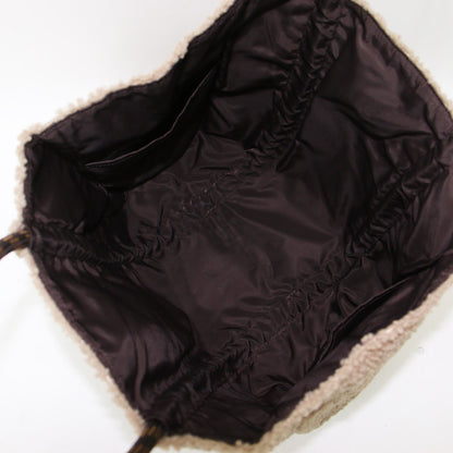 24秋冬 ボア トート バッグ / SAC BOA W ハンドバッグ ロゴ リバーシブル