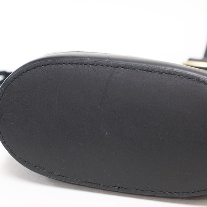 レザー ハンドバッグ / izabella ワンハンドル メッシュ 巾着付き 牛革