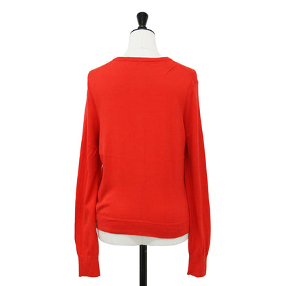 23春夏 コットン シルク クルー カーディガン / cotton silk ニット 長袖 ハイゲージ