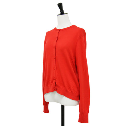 23春夏 コットン シルク クルー カーディガン / cotton silk ニット 長袖 ハイゲージ