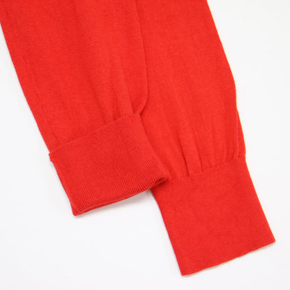 23春夏 コットン シルク クルー カーディガン / cotton silk ニット 長袖 ハイゲージ