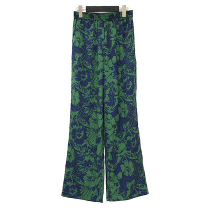 25春夏 コントラスト フラワープリント パンツ / イージーパンツ ストレート 花柄