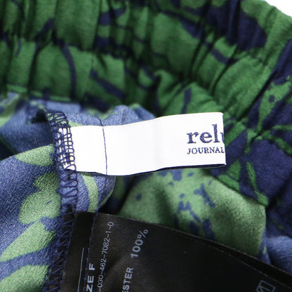 25春夏 コントラスト フラワープリント パンツ / イージーパンツ ストレート 花柄