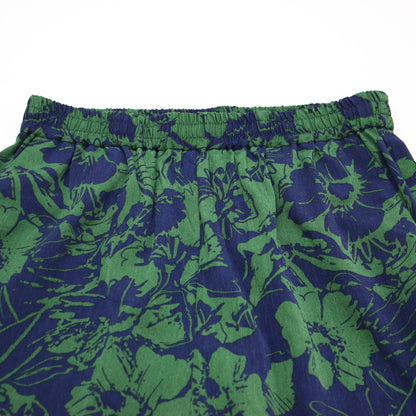 25春夏 コントラスト フラワープリント パンツ / イージーパンツ ストレート 花柄