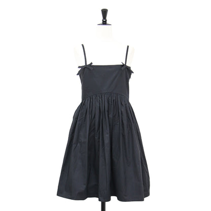 25春夏 コットン ポプリン ストラップ ドレス / Cotton Poplin Strap Dress ワンピース キャミソール ミニ丈 ギャザー 切替