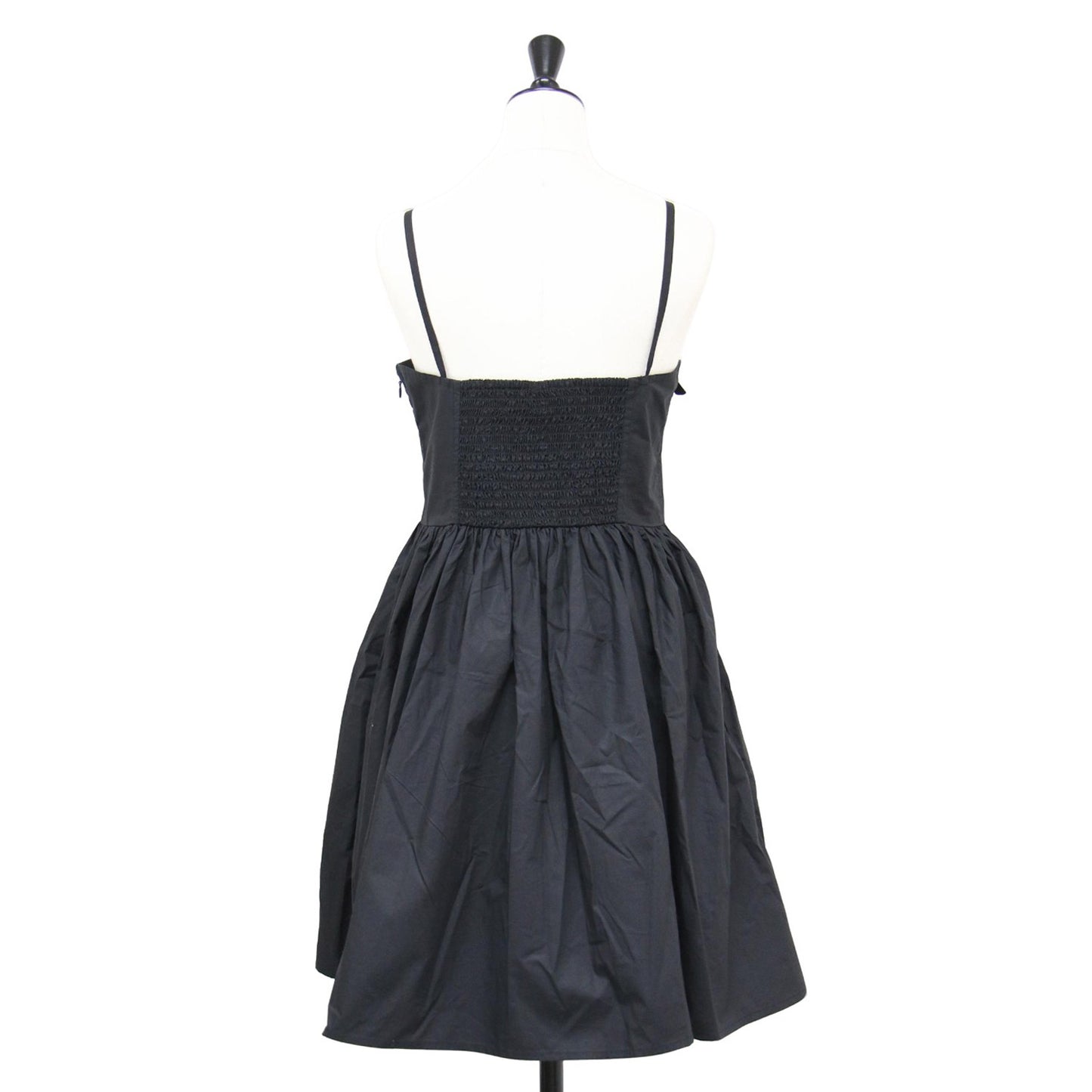 25春夏 コットン ポプリン ストラップ ドレス / Cotton Poplin Strap Dress ワンピース キャミソール ミニ丈 ギャザー 切替