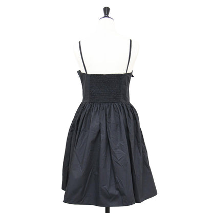 25春夏 コットン ポプリン ストラップ ドレス / Cotton Poplin Strap Dress ワンピース キャミソール ミニ丈 ギャザー 切替
