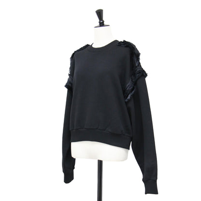 24秋冬 クルーネック スウェットシャツ / S52GU0230 プルオーバー ショート丈 長袖 裏毛 コットン