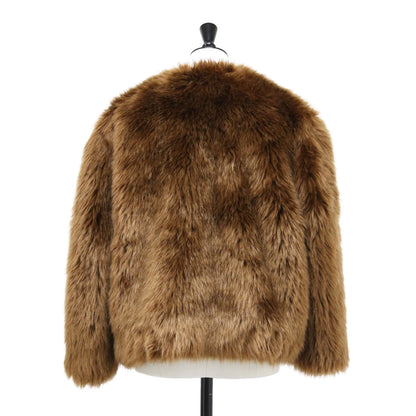 ETERNEL フェイクファー ジャケット / ブルゾン ショート丈 長袖 ノーカラー シャギー