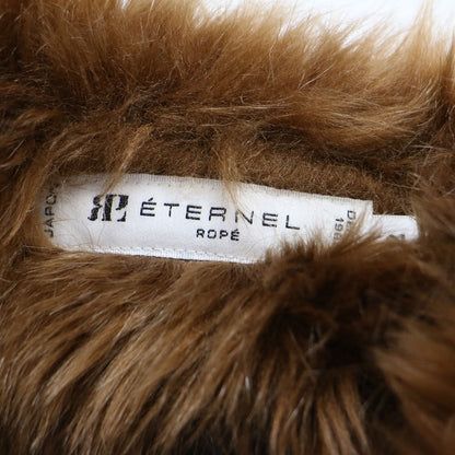 ETERNEL フェイクファー ジャケット / ブルゾン ショート丈 長袖 ノーカラー シャギー