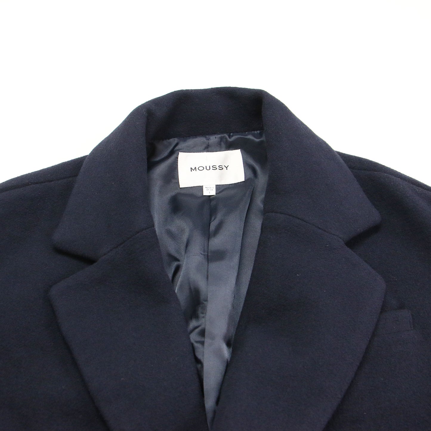 ライン チェスター コート / ロング ダブル テーラードカラー オーバーサイズ ウール