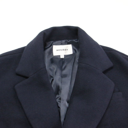 ライン チェスター コート / ロング ダブル テーラードカラー オーバーサイズ ウール