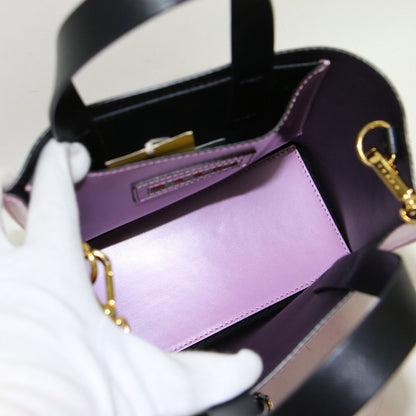 22秋冬 ミュゼオ ミニ レザー ハンドバッグ / MUSEO MINI トートバッグ ショルダー 2WAY 斜め掛け 肩掛け バイカラー 牛革