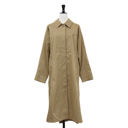 リラックスフィット ステンカラー コート / ロング オーバーサイズ