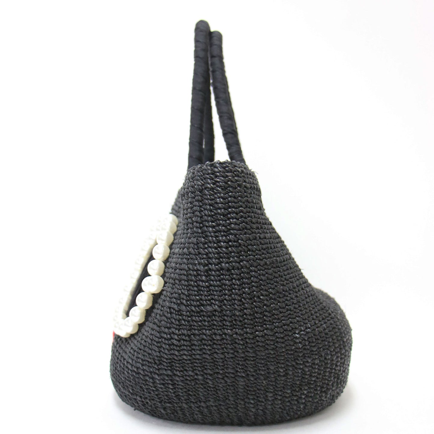 パール サングラス カゴバッグ / トート ハンドバッグ 天然素材