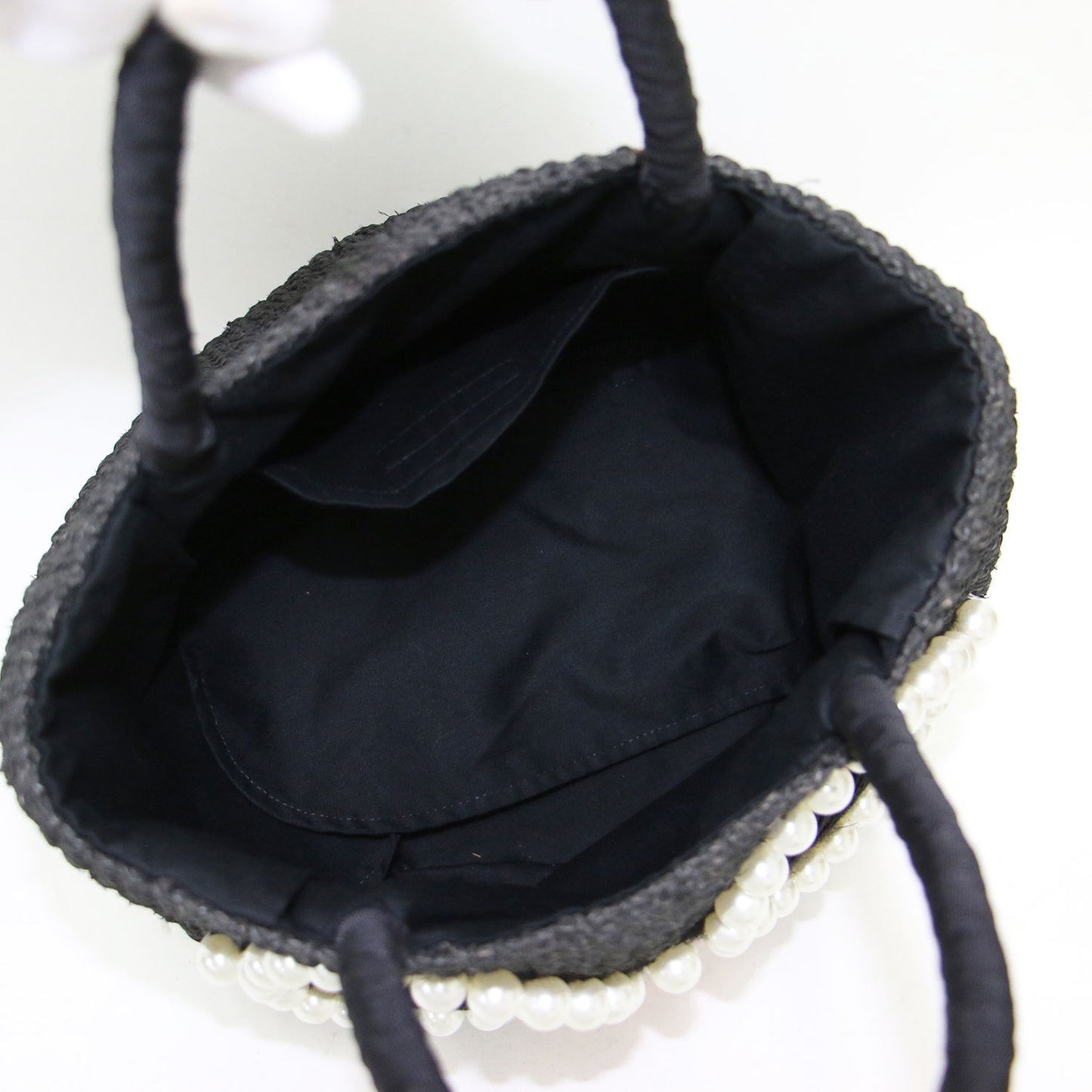 パール サングラス カゴバッグ / トート ハンドバッグ 天然素材