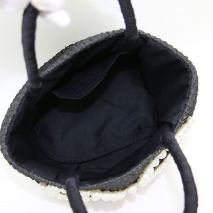 パール サングラス カゴバッグ / トート ハンドバッグ 天然素材