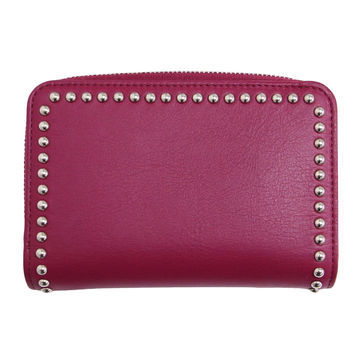 ミディアム スタッズ付き ラウンドジップ ウォレット / MEDIUM ZIP AROUND WALLET WITH STUDS 二つ折り 財布 レザー