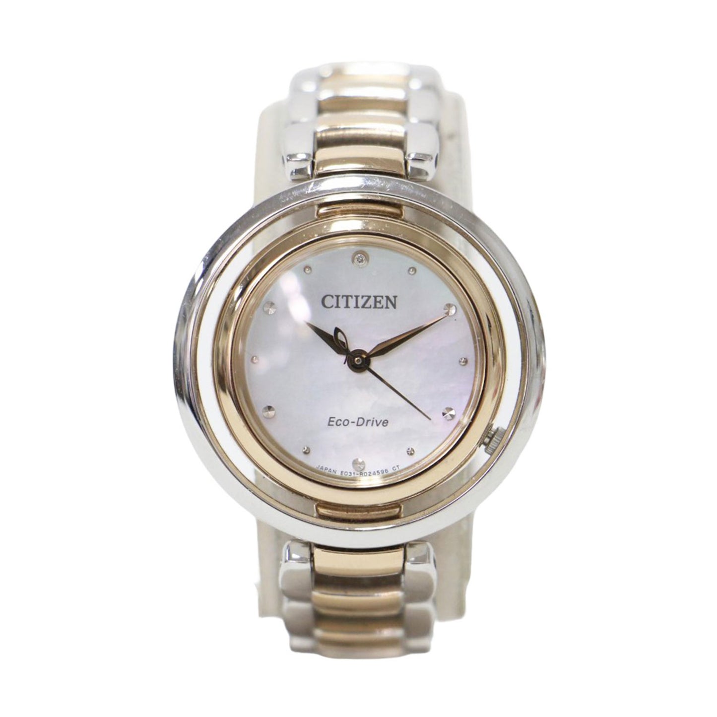 L アークリー コレクション / Arcly Collection メタルベルト 腕時計 ラウンド型 ソーラークオーツ エコ・ドライブ