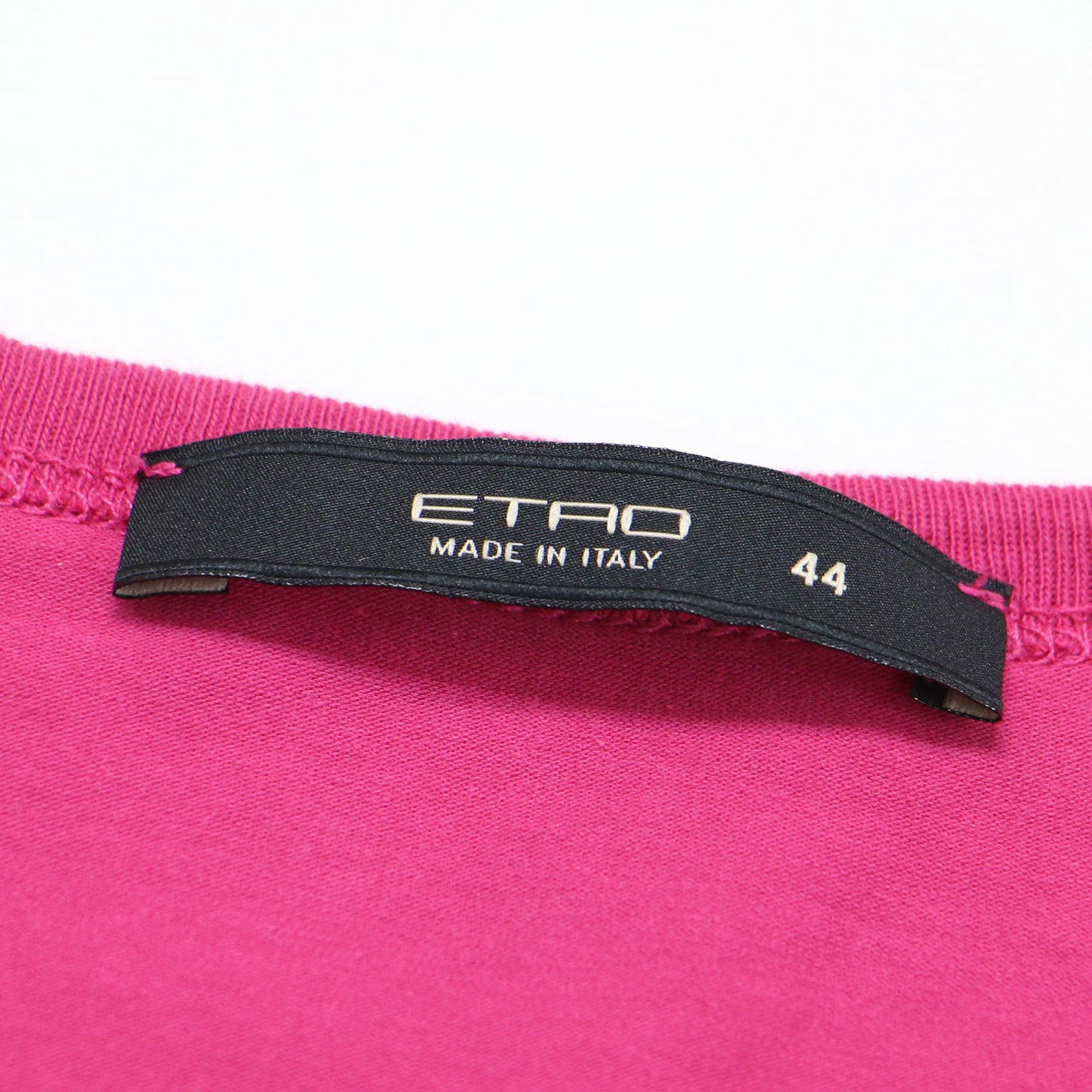 ペイズリー プリント 半袖 Tシャツ / クルーネック ショートスリーブ 刺繍 コットン