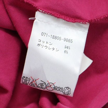 ペイズリー プリント 半袖 Tシャツ / クルーネック ショートスリーブ 刺繍 コットン