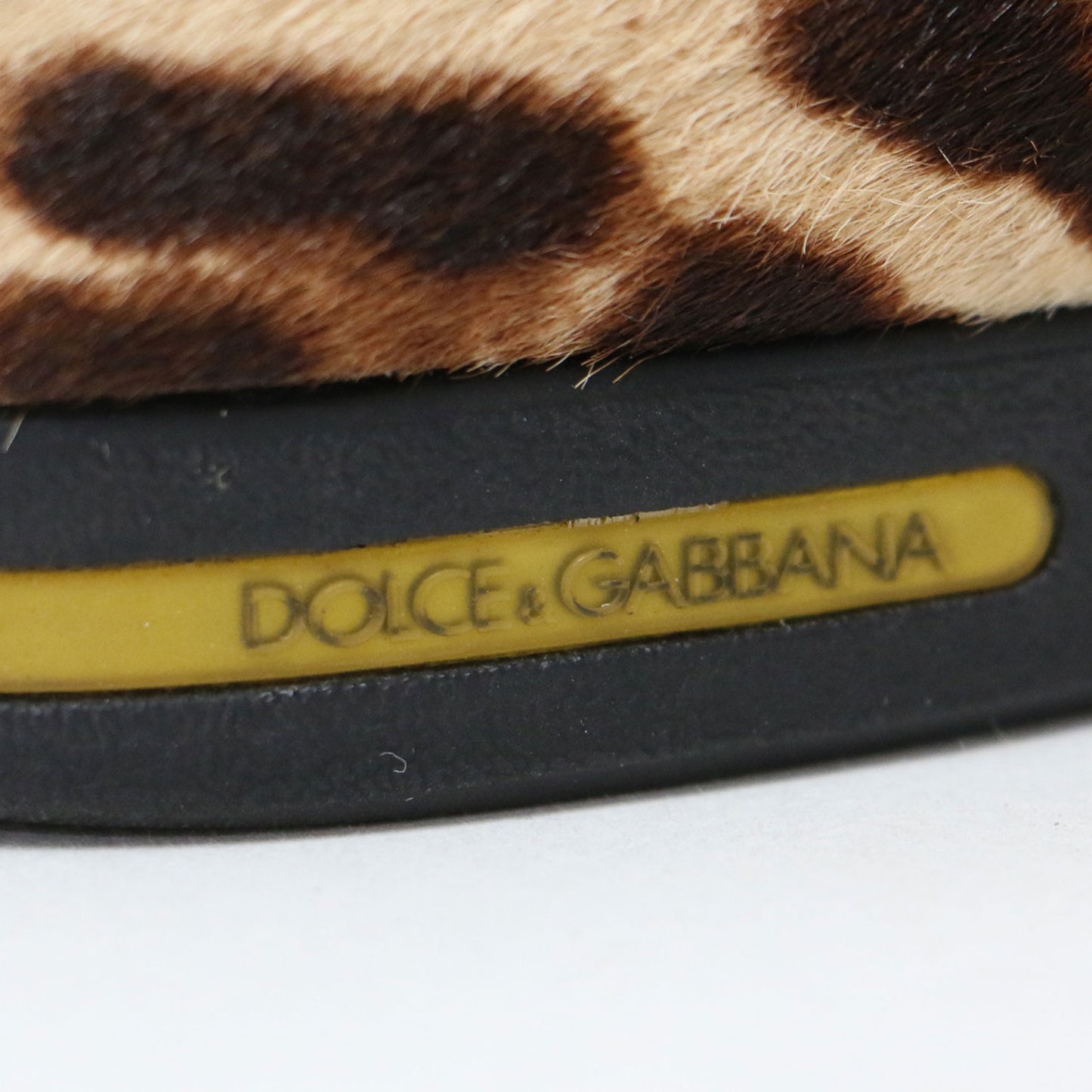 レオパード柄 レースアップ スニーカー / ローカット ヒョウ柄 ハラコ