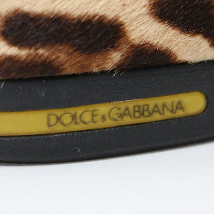 レオパード柄 レースアップ スニーカー / ローカット ヒョウ柄 ハラコ