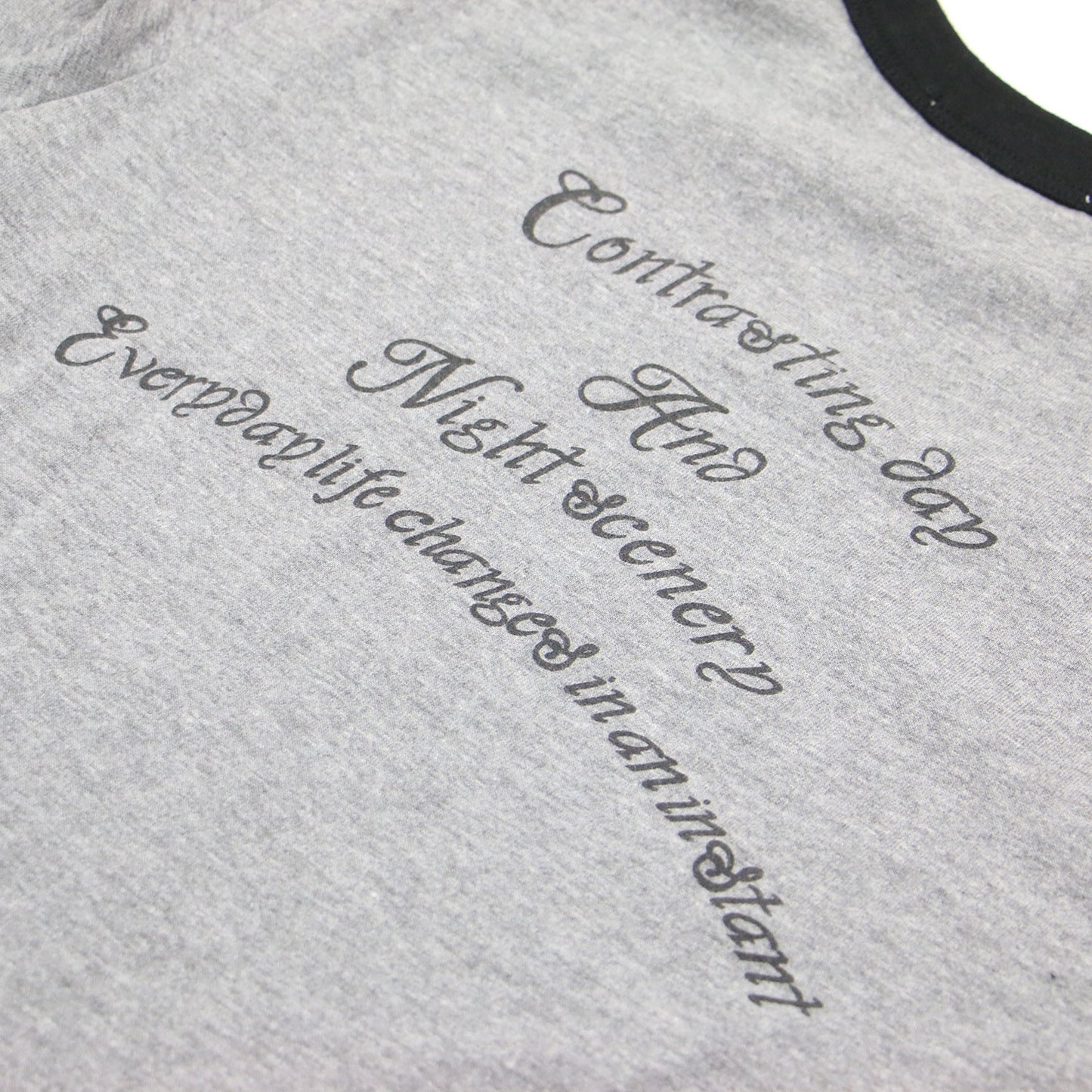 25春夏 リンガー ロゴ Tシャツ / カットソー ショート丈 半袖 クルーネック 配色 コットン