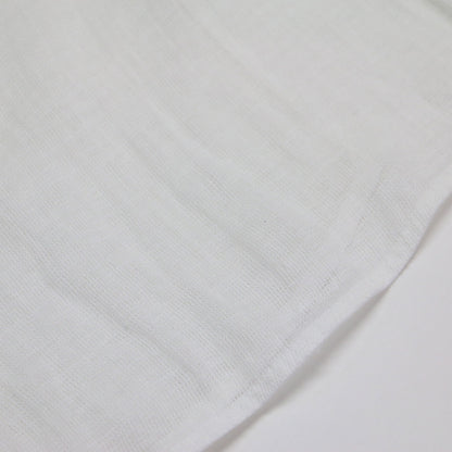 23春夏 メッシュ リネン ルーズ プルオーバー / ブラウス 長袖 ボートネック シアー