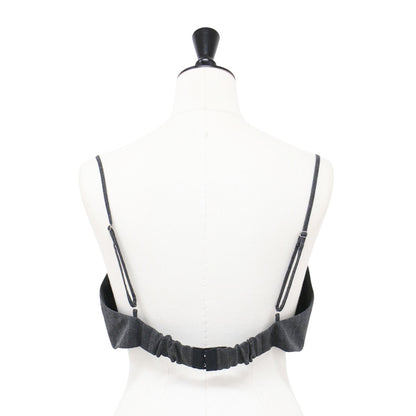 24春夏 ピンストライプ ビスチェ / キャミソール ショート丈 ポリエステル レーヨン