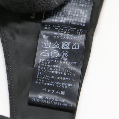 24春夏 ピンストライプ ビスチェ / キャミソール ショート丈 ポリエステル レーヨン