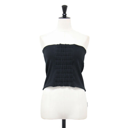 22秋冬 カット ビスチェ / ベアトップ リブ カットソー素材