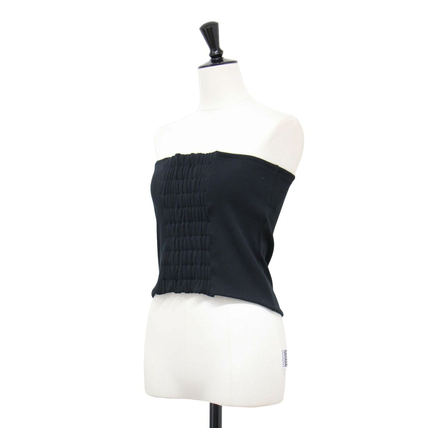 22秋冬 カット ビスチェ / ベアトップ リブ カットソー素材