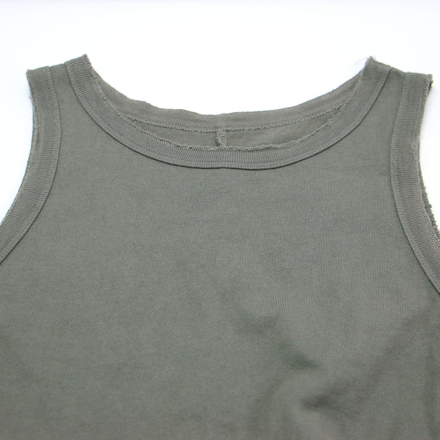 23春夏 天竺 アメスリ ロング ワンピース / ノースリーブ クルーネック カットソー素材 コットン