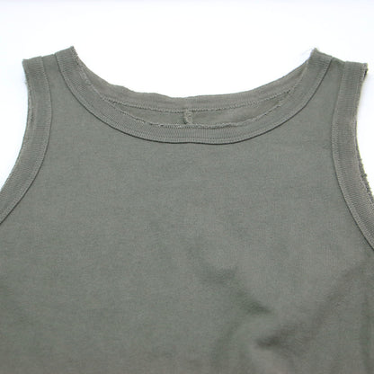 23春夏 天竺 アメスリ ロング ワンピース / ノースリーブ クルーネック カットソー素材 コットン