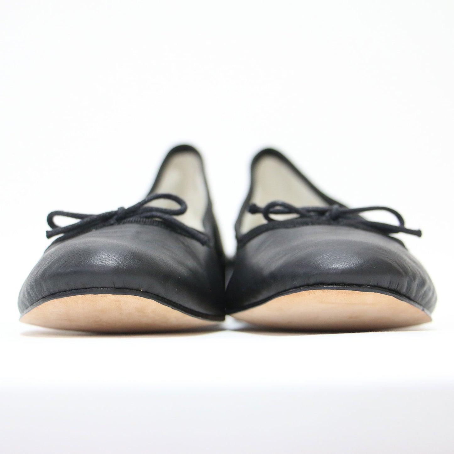 レザー バレエシューズ / BALLERINE パンプス ラウンドトゥ ローヒール