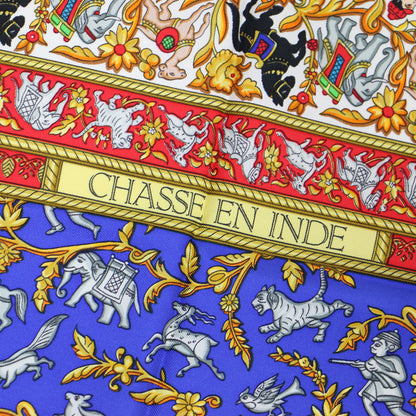 カレ90 シルク スカーフ インドの狩猟 / CHASSE EN INDE
