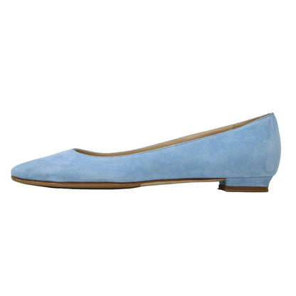 スエード フラット パンプス / BBFLAT ポインテッドトゥ レザー