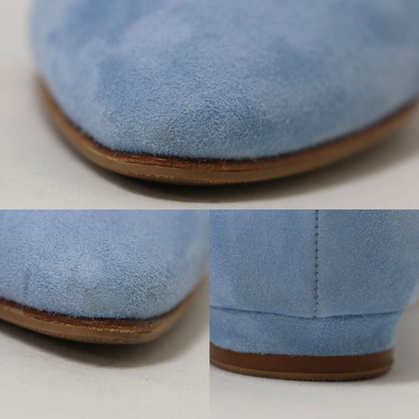 スエード フラット パンプス / BBFLAT ポインテッドトゥ レザー