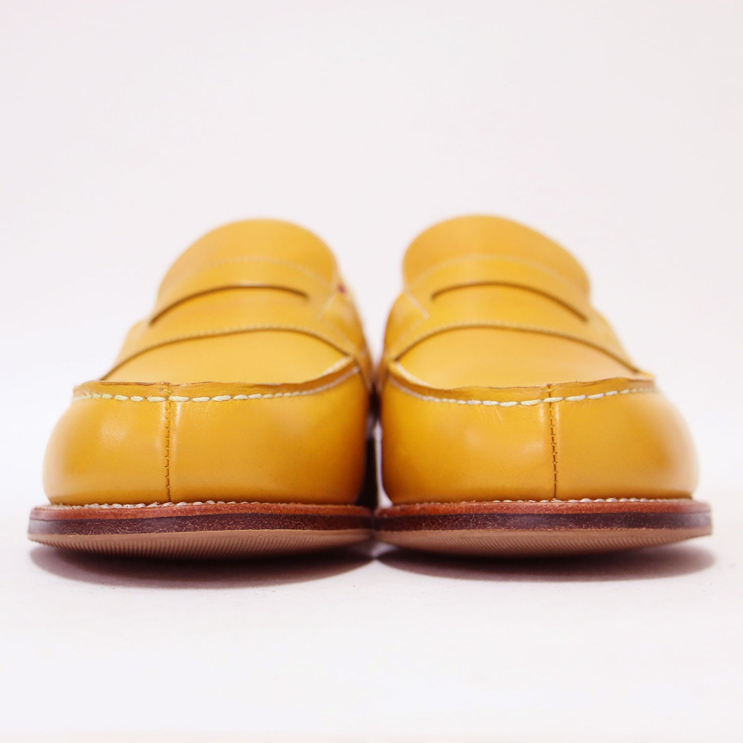 カーフレザー シグニチャー ローファー / スリッポン フラット 牛革