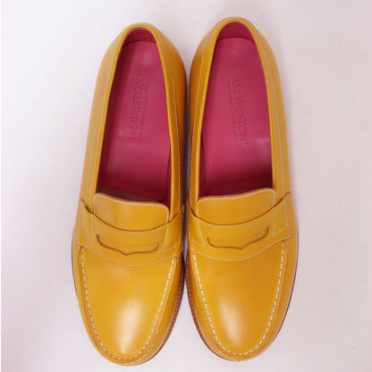 カーフレザー シグニチャー ローファー / スリッポン フラット 牛革