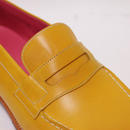 カーフレザー シグニチャー ローファー / スリッポン フラット 牛革