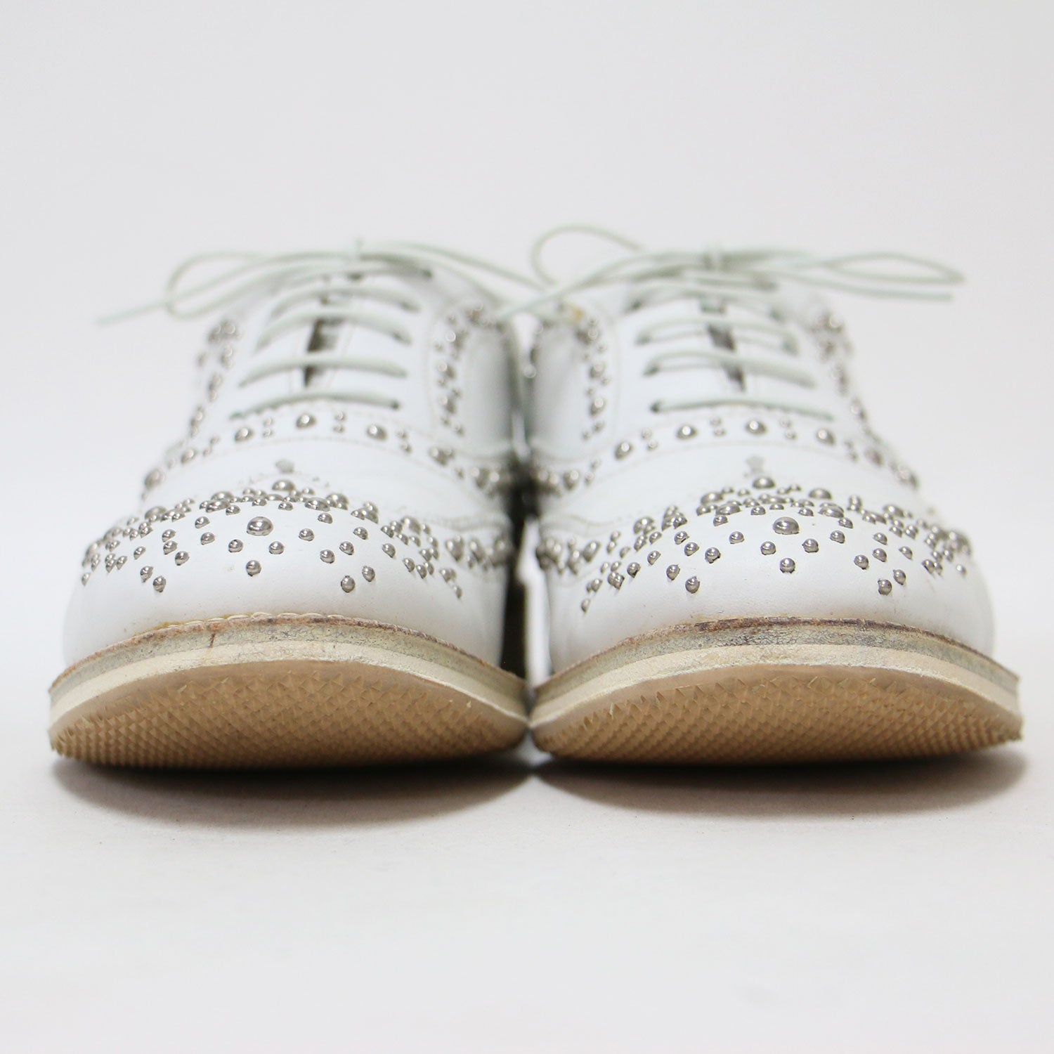 Church's スタッズ付きホワイトレザーシューズ Church'sチャーチ