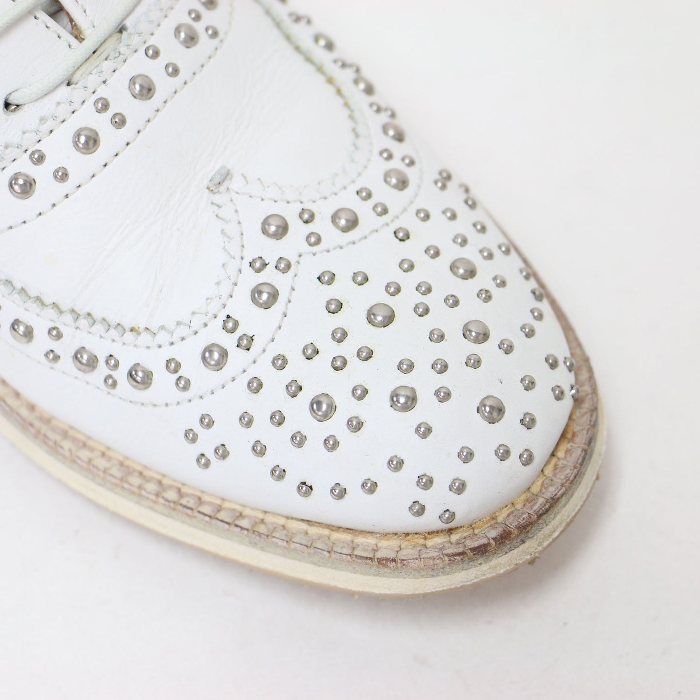 バーウッド メット ウィングチップ レースアップ シューズ / BURWOOD MET ドレスシューズ スタッズ付き カーフレザー