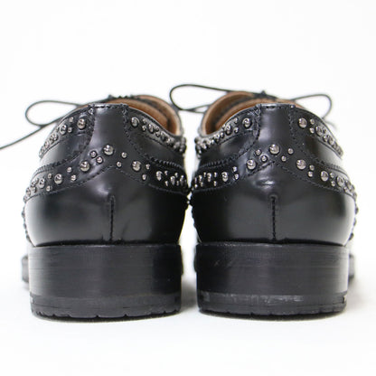バーウッド メット ウィングチップ レースアップ シューズ / BURWOOD MET ドレスシューズ スタッズ付き カーフレザー